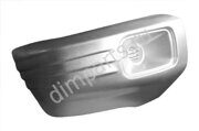 Бампер передний правая часть серебро без отв. под ПТФ, с отв. под омыватель PAJERO II/MONTERO II 1997-2000
